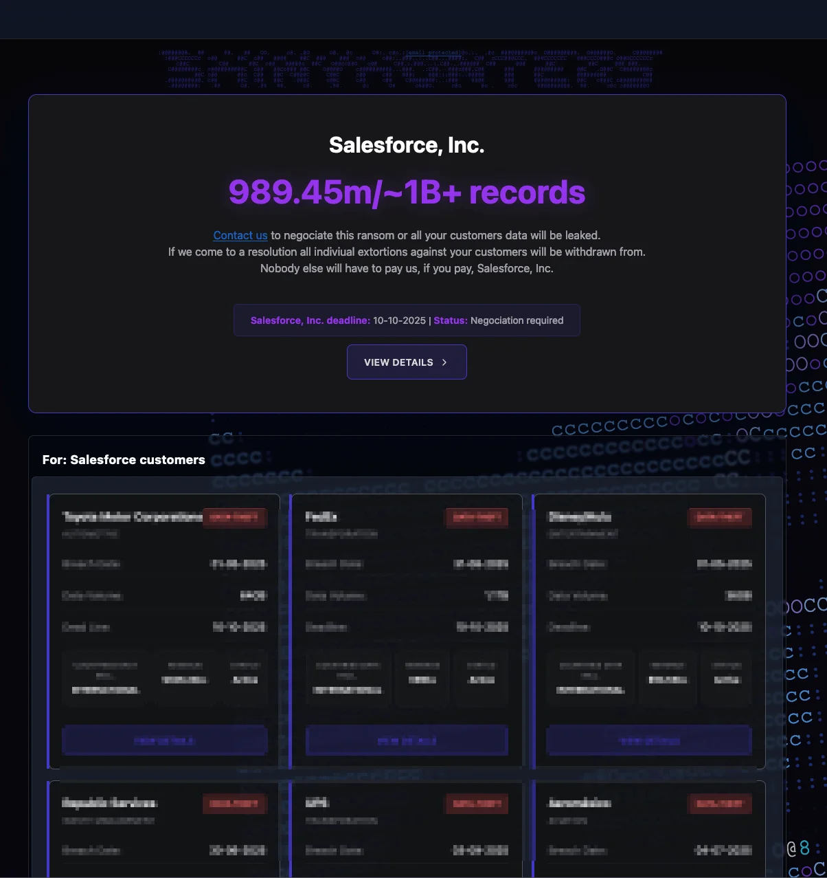 Archived view of BreachForums onion site